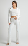Plus Size Fashion Sequin Flare Pants GYOM-8916