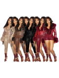 Hot-stamped Solid Color Shorts & Seven-Tenths Pants CH-25068