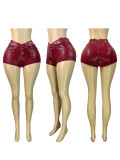 Hot-stamped Solid Color Shorts & Seven-Tenths Pants CH-25068