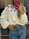 Holes Hollow Out Knits Cardigan GQNF-Y00239CM