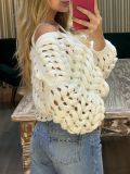 Holes Hollow Out Knits Cardigan GQNF-Y00239CM