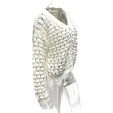 Holes Hollow Out Knits Cardigan GQNF-Y00239CM