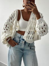 Holes Hollow Out Knits Cardigan GQNF-Y00239CM