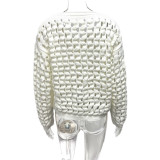 Holes Hollow Out Knits Cardigan GQNF-Y00239CM