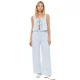 Sleeveless Bow-tie Stripes Two Piece Pants Set GQNF-Y00261SD