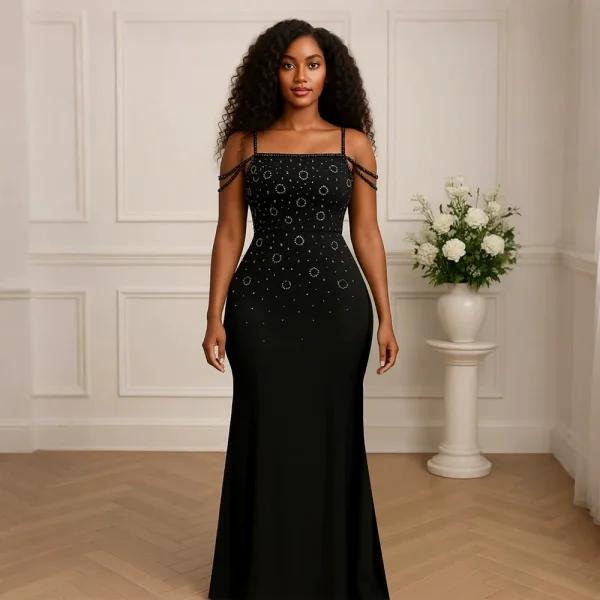 Sexy Hot Drill Solid Color Maxi Dress CYA-902100