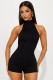 Sleeveless Backless Halterneck Romper SHD-9590