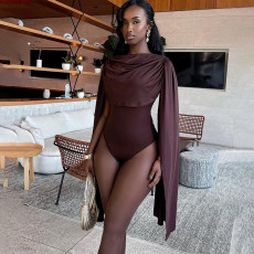 Long Sleeve Solid Color Bodysuit GDSF-Q24BS670
