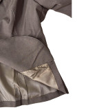 Plus Size Solid Color Long Sleeve Blazer Two Piece Skirts Set(Fabric Upgrade) BGN-BN359-1