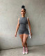 O Neck Sleeveless Romper GWLS-LD201097