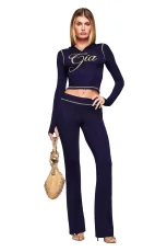 Fashion Casual Printed Zip-Up Long Sleeve Coat And Pants Suit YWXS-XS-4133