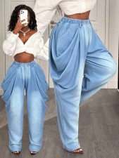 Fashion Washed Loose Wide Leg Jeans GYXN-66229