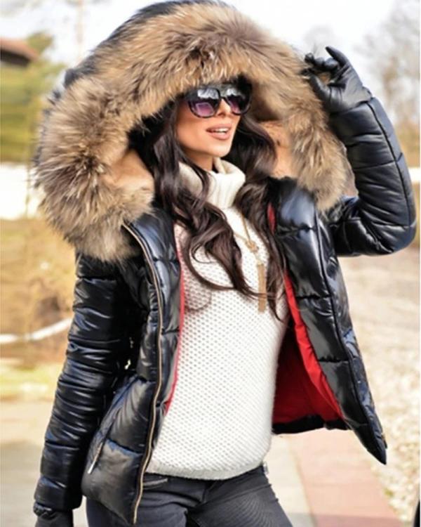 Plus Size Short Down Coat HHMY-X6303
