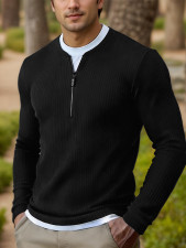 Men's Mesh Ice Silk Color-Blocked Short-Sleeve T-Shirt FLZH-ZT309