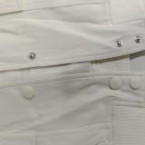 Plus Size Single Breasted Solid Color Long Sleeve Jacket GHHE-24594