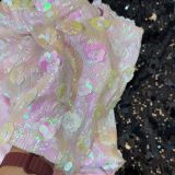 Pink Floral Sequin Mini Skirt GOLB-SU4260