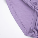 Solid Color Sleeveless Bodycon Dress GDSF-D25DS579