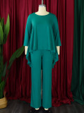 Plus Size Irregular Loose Tops GCZF-8615
