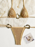 Sexy Sequin Tie Up Bikinis 2 Piece Swimsuit CASF-6807