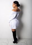 Solid Color Long Sleeve Bandage Dress GTYZ-7031