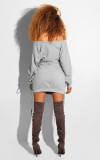 Solid Color Long Sleeve Bandage Dress GTYZ-7031