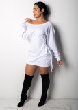 Solid Color Long Sleeve Bandage Dress GTYZ-7031