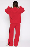 Solid Color Zipper Hooded Coat Pants Suit SSNF-211513