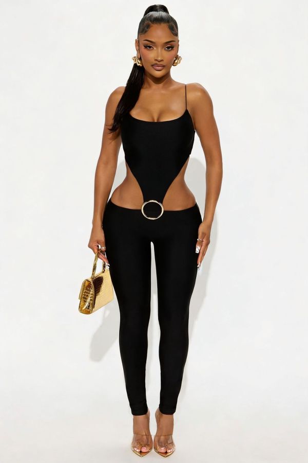 Hollow Out Sling Tight Jumpsuit SHD-9600