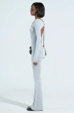 Long Sleeve Backless Yoga Sport Jumpsuit GQLK-0597