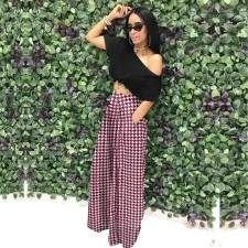 Plus Size Print Loose Wide Leg Pants SH-390198