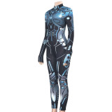 Mecha Print Long Sleeve Jumpsuit GAXB-W279JP