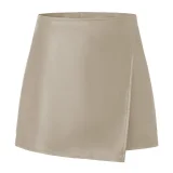 Flap PU Leather Zipper Culottes ANDF-7920