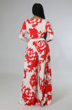 Long Sleeve Print Two Piece Pants Set XHXF-8635