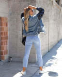 Long Sleeve Lapel Denim Coats GYAN-616