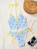 Contrast Color Cherry Print Bikini 2 Piece Set CSYZ-G767VX