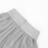 Solid-Color Chiffon Sleeveless Tops GSZM-D26TP029
