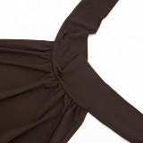 Sleeveless Tie Up Backless Mini Dress GSZM-J26DS023