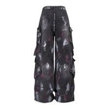 Fashion Loose Patchwork Straight Jeans GQLF-9898