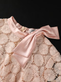 Short Sleeve 3D Bow Fishtail Dress GKEN-ADR060128