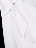 Plus Size V Neck Irregular Ruffles Midi Dress GKEN-ADR051067