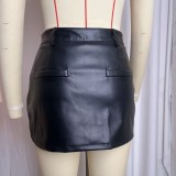 PU Leather Mini Skirts GPBY-8162