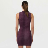 Leopard Print Sleeveless Mini Dress GDSF-J26DS004