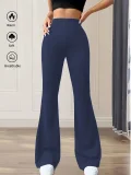 Solid Color High Waist Flare Pants GDYF-3517