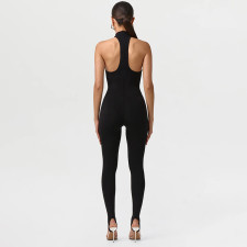 Solid Color Off Shoulder Slim Jumpsuit GDSF-J26JP074