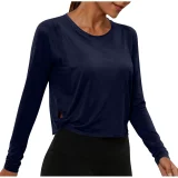Solid Color Long Sleeve T Shirt GYZY-6703