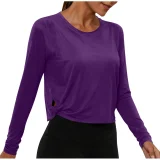 Solid Color Long Sleeve T Shirt GYZY-6703