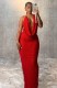 Deep V Neck Backless Evening Dress GMYU-9285