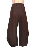 Irregular High Waist Wide Leg Pants SH-S391529