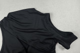 Solid Color Hollow Out Sleeveless Maxi Dress GJYO-JD305073