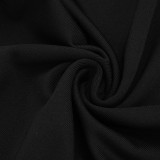 Color Block Deep V Neck Tie Up Jumpsuit GDSF-J26JP099